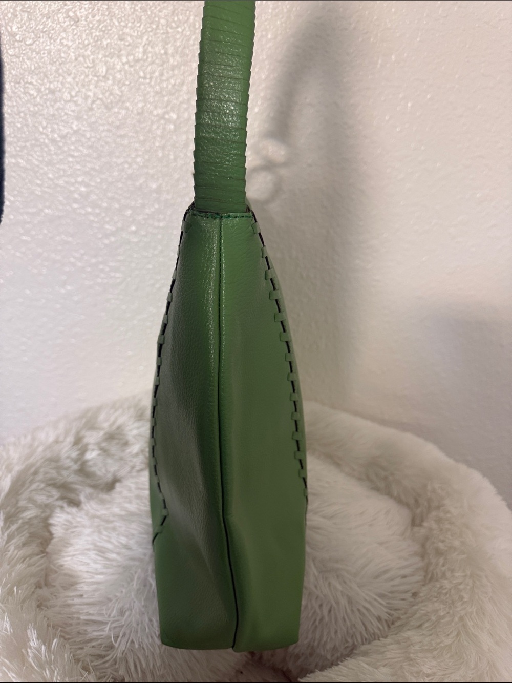 BCBGMaxAzria Green Leather Shoulder Hobo - Picture 3 of 13